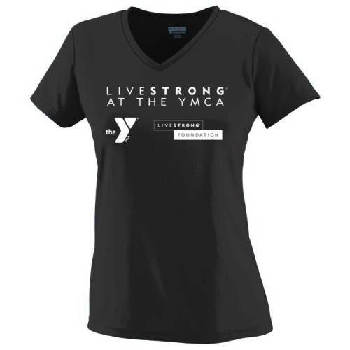 Ladies Short Sleeve Wicking Tee- LIVESTRONG