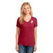 Ladies 5.4-oz 100% Cotton V-Neck T-Shirt - Screen Print