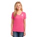 Ladies 5.4-oz 100% Cotton V-Neck T-Shirt - Screen Print