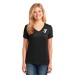 Ladies 5.4-oz 100% Cotton V-Neck T-Shirt - Screen Print