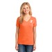 Ladies 5.4-oz 100% Cotton V-Neck T-Shirt - Screen Print