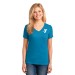 Ladies 5.4-oz 100% Cotton V-Neck T-Shirt - Screen Print