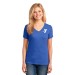 Ladies 5.4-oz 100% Cotton V-Neck T-Shirt - Screen Print