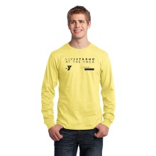 Adult 5.5oz Long Sleeve 100% Cotton Tee - LiveStrong