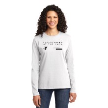 Ladies 5.5oz Long Sleeve 100% Cotton Tee - LiveStrong