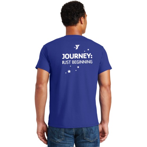 Adult Unisex RingSpun Soft Nano Tee - (Front: Launch Complete Back: Journey Just Beginning) 