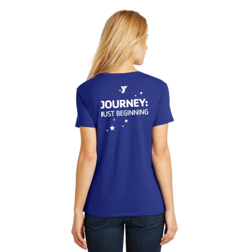 Ladies RingSpun Soft Nano Tee - (Front: Launch Complete Back: Journey Just Beginning) 