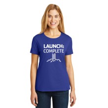Ladies RingSpun Soft Nano Tee - (Front: Launch Complete Back: Journey Just Beginning) 