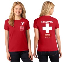 Ladies Lifeguard 100% Cotton 5.4 oz Tee Shirt