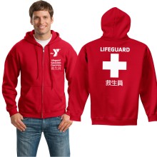 Adult Lifeguard 50/50 Zip Hood Sweat Shirt