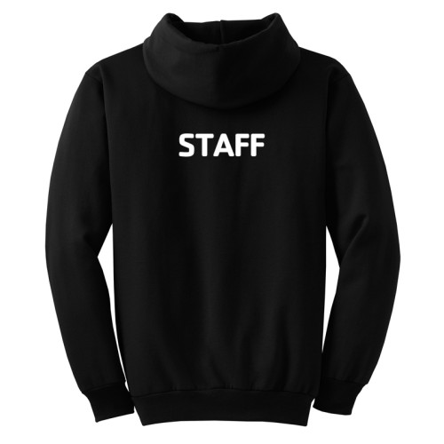 Preschool Sites-Adult Hooded Sweat Shirt - Left Chest Y Preschool w/ STAFF Back