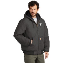 Men's Carhartt ® Quilted-Flannel-Lined Duck Active Jacket - Embroidered