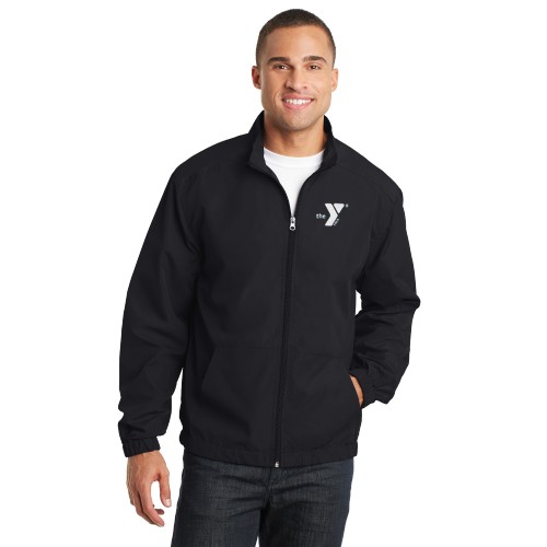 Adult Essential Light Weight Unlined Jacket Full-Zip Jacket - Screen Printed