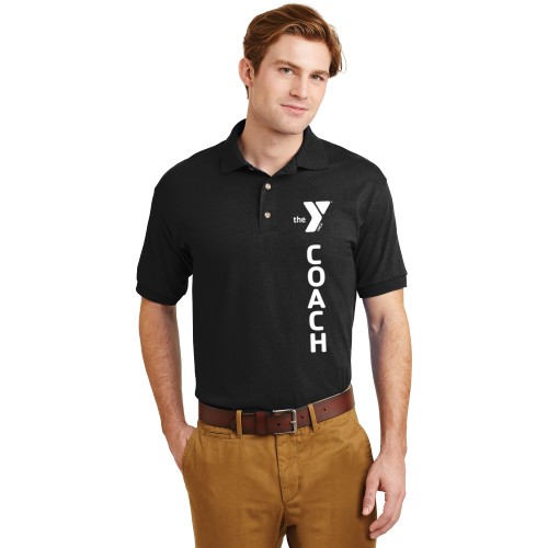 Adult DryBlend™ 5.6-Ounce Jersey Knit Sport Shirt - YMCA Vertical COACH