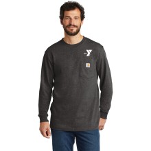 Adult Carhartt ® Workwear Pocket Long Sleeve T-Shirt - Screen Printed w/ Y Logo