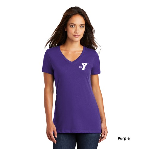 Ladies Perfect Weight™ V-Neck Tee - Screen Print