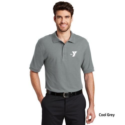 Mens Tall Size Silk Touch™ Polo - EMBROIDERED LOGO