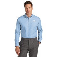 Mens Brooks Brothers® Wrinkle-Free Stretch Nailhead Shirt - Embroidered Y Logo