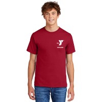 Adult GUARD 100% Cotton 5.4 oz Tee Shirt - Left Chest Y Lifeguard w/ LIFEGUARD Back