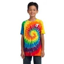 Youth Short Sleeve Tie Dye 100% Cotton Tee