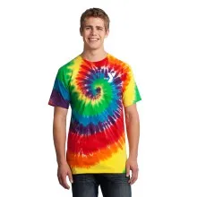 Excel Sites - Adult Short Sleeve Tie Dye 100% Cotton Tee
