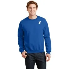 NonExcel Sites -Adult Heavy Blend™ Crewneck Sweatshirt w/ Staff Back - (Left Chest Y Logo w/ STAFF Back)