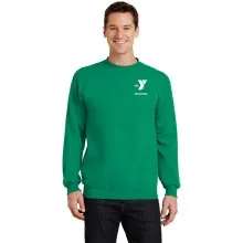 Preschool Sites-Adult Heavy Blend™ Crewneck Sweatshirt - Left Chest Y Preschool w/ STAFF Back