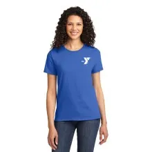 Ladies Heavy Weight 6.1oz 100% Cotton Tee  - SF Excel Back Print - Screen Print