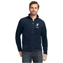 Eddie Bauer® Mens Full-Zip Microfleece Jacket - Embroidered Left Chest Y STAFF