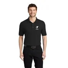 Mens Silk Touch™ Polo - Screen Printed (Left Chest Y STAFF Logo w/ STAFF Back)