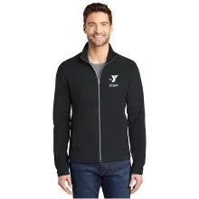 Mens Full Zip Microfleece - Embroidered Left Chest Y STAFF