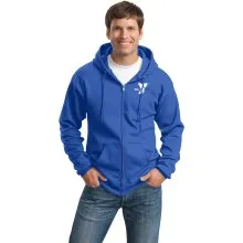 NonExcel Sites -Adult Hooded Full Zip Sweat Shirt Sizes 5XL & 6XL - (Left Chest Y Logo w/ STAFF Back)