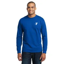 Adult 5.5oz 50/50 Long Sleeve Cotton Tee  